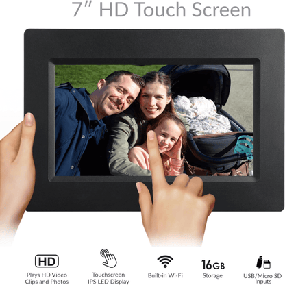 Supersonic 7" Smart WiFi Photo Frame Jupiter Gear Home
