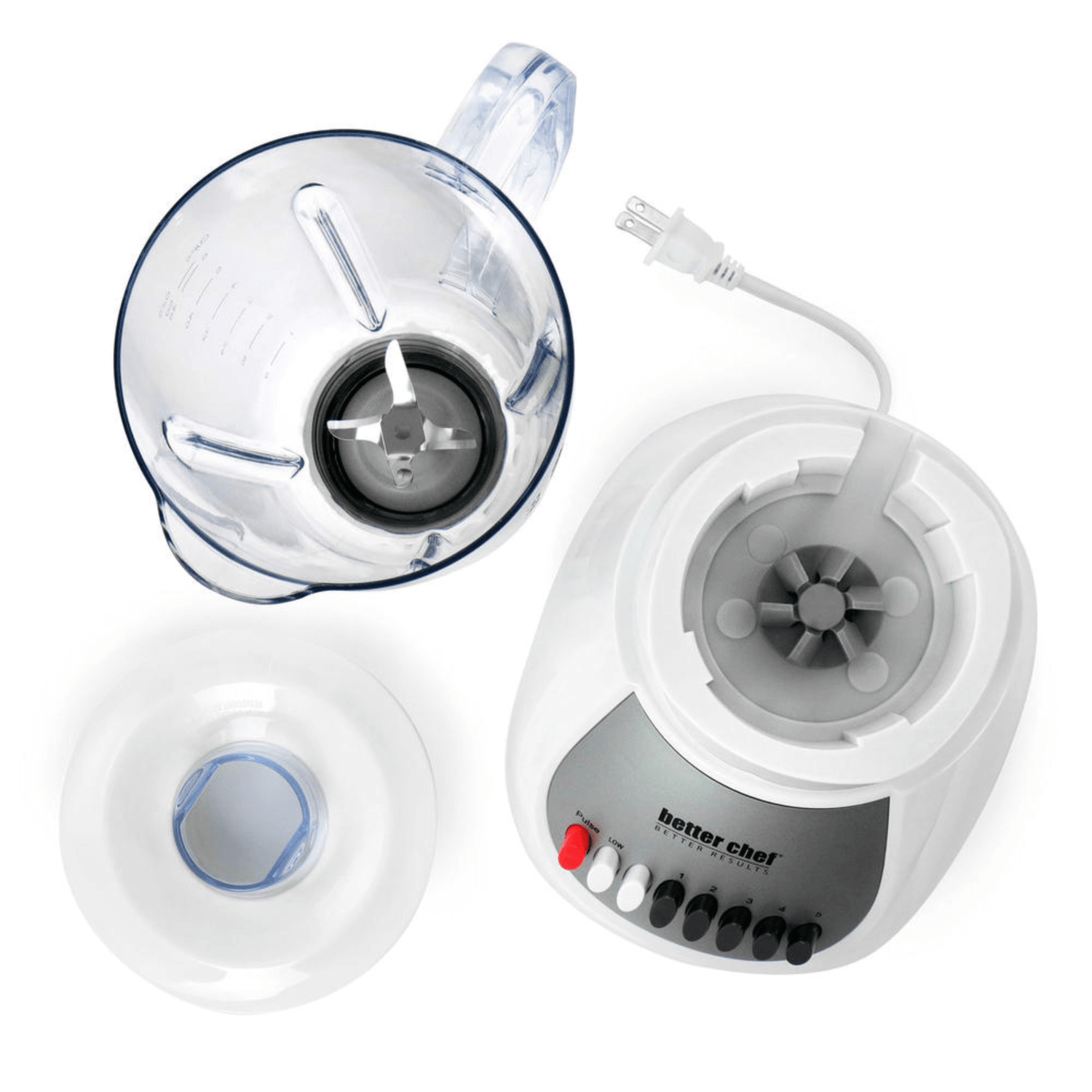 Better Chef Classic 10-Speed 6-Cup Plastic Jar Blender Jupiter Gear Home