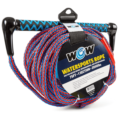 WOW Watersports 75ft Watersports Tow Rope with EVA Handle Jupiter Gear Home