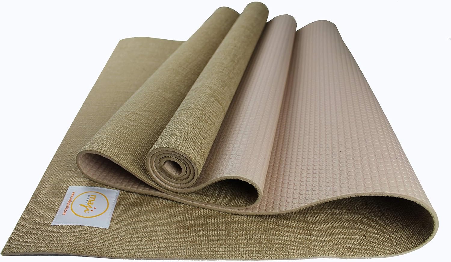 Maji Sports Jute Premium Eco Yoga Mat + Foot Massager  (7.5cm x 17.5cm) Jupiter Gear Home