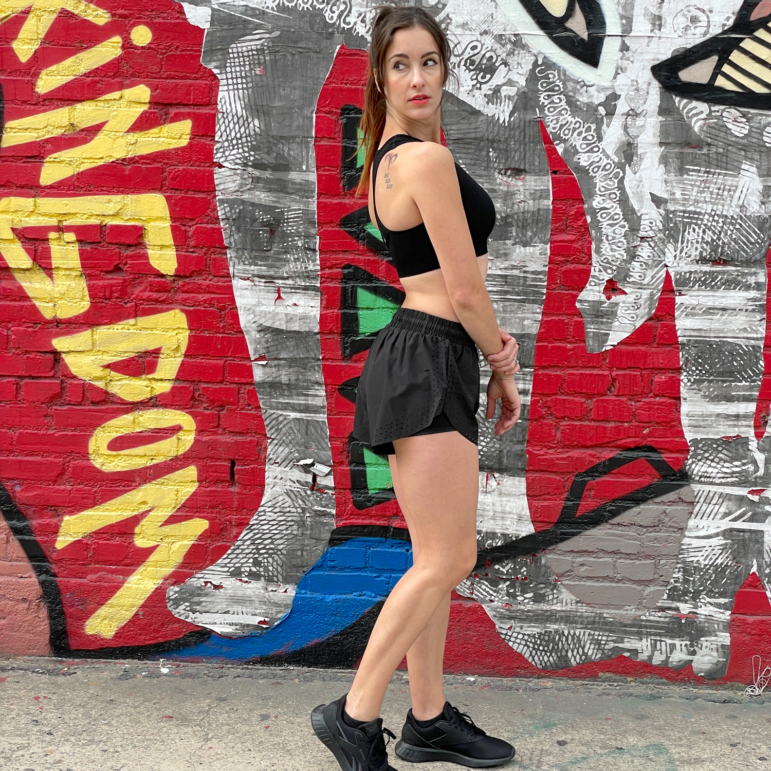 JupiterGear Arielle Athletic Shorts with Built-In Compression Liner for Working Out, Yoga and Running Jupiter Gear Home