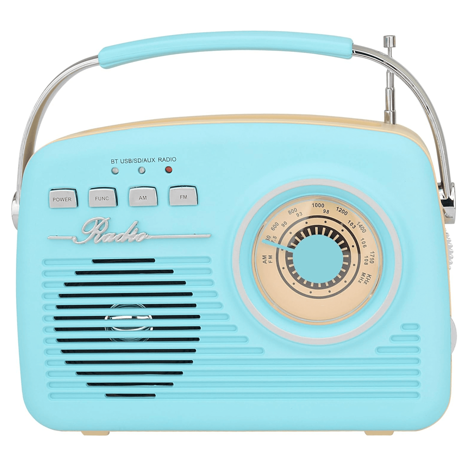 Supersonic Multi-Function Bluetooth Retro Speaker with Rechargeable Battery Jupiter Gear Home