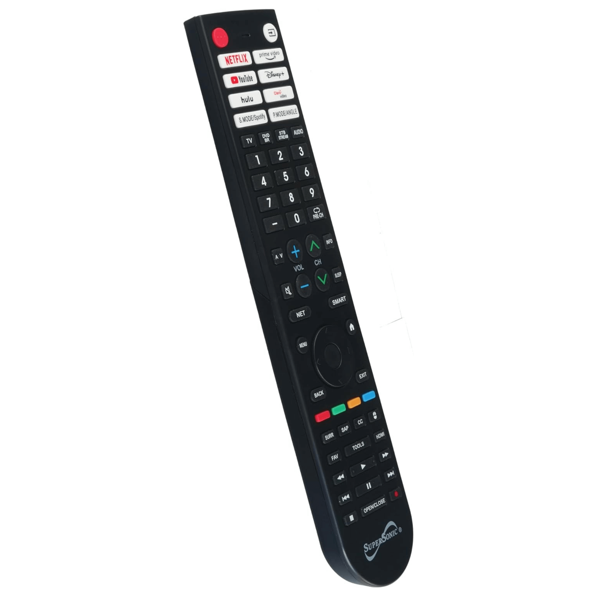 Supersonic Smart Multifunctional Universal Remote Control for Smart TVs and TV DVD Combos Jupiter Gear Home