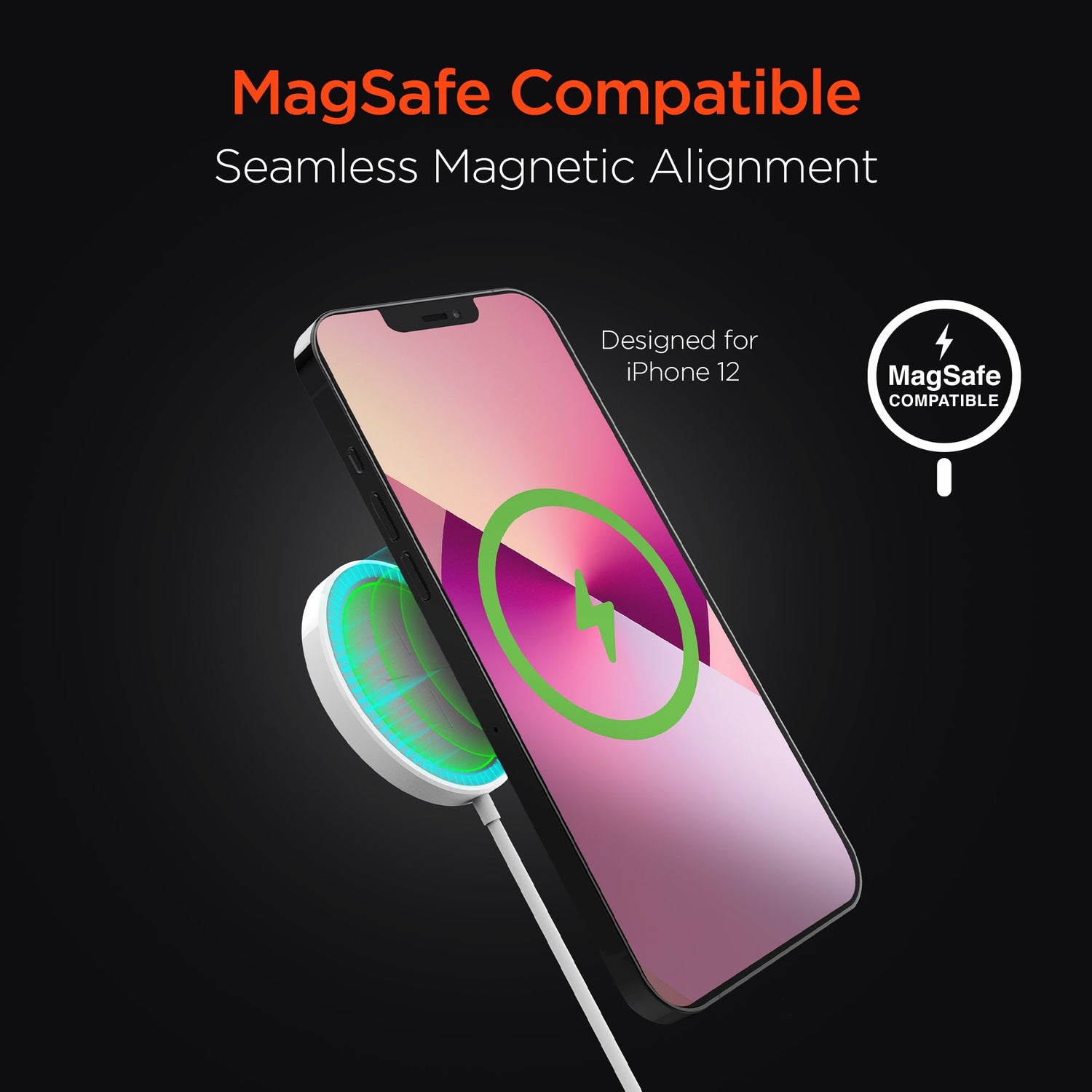 HyperGear Universal Magnetic 15W Wireless Fast Charger Jupiter Gear Home