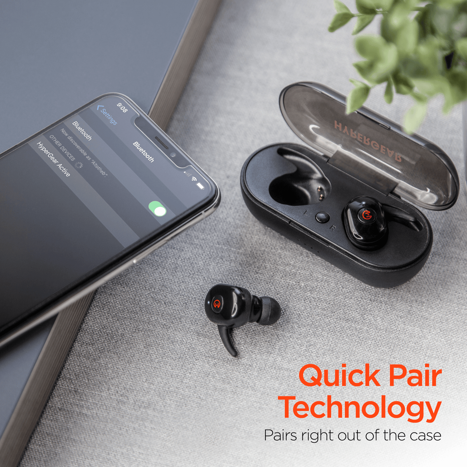 HyperGear Active True Wireless Earbuds with USB-C Connector Jupiter Gear Home