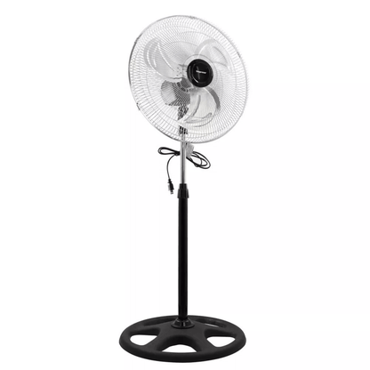 Impress 18-Inch 2-in-1 Chrome Hi-Speed Industrial Oscillating Fan Jupiter Gear Home