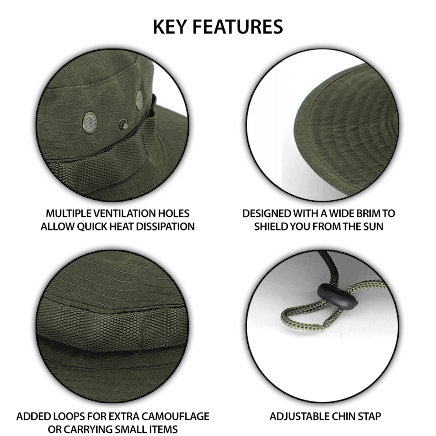XGear Tactical Wide Brim Boonie Bucket Hat Jupiter Gear Home
