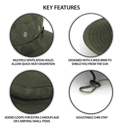 XGear Tactical Wide Brim Boonie Bucket Hat Jupiter Gear Home