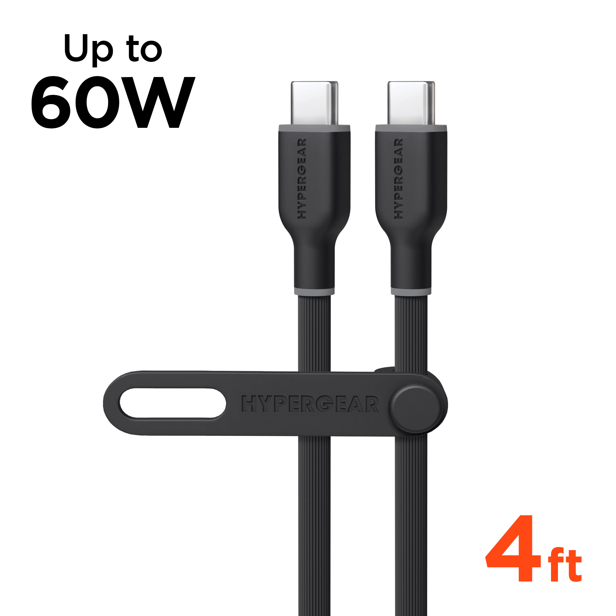 HyperGear Flexi PRO USB-C to USB-C Cable 4ft Jupiter Gear Home