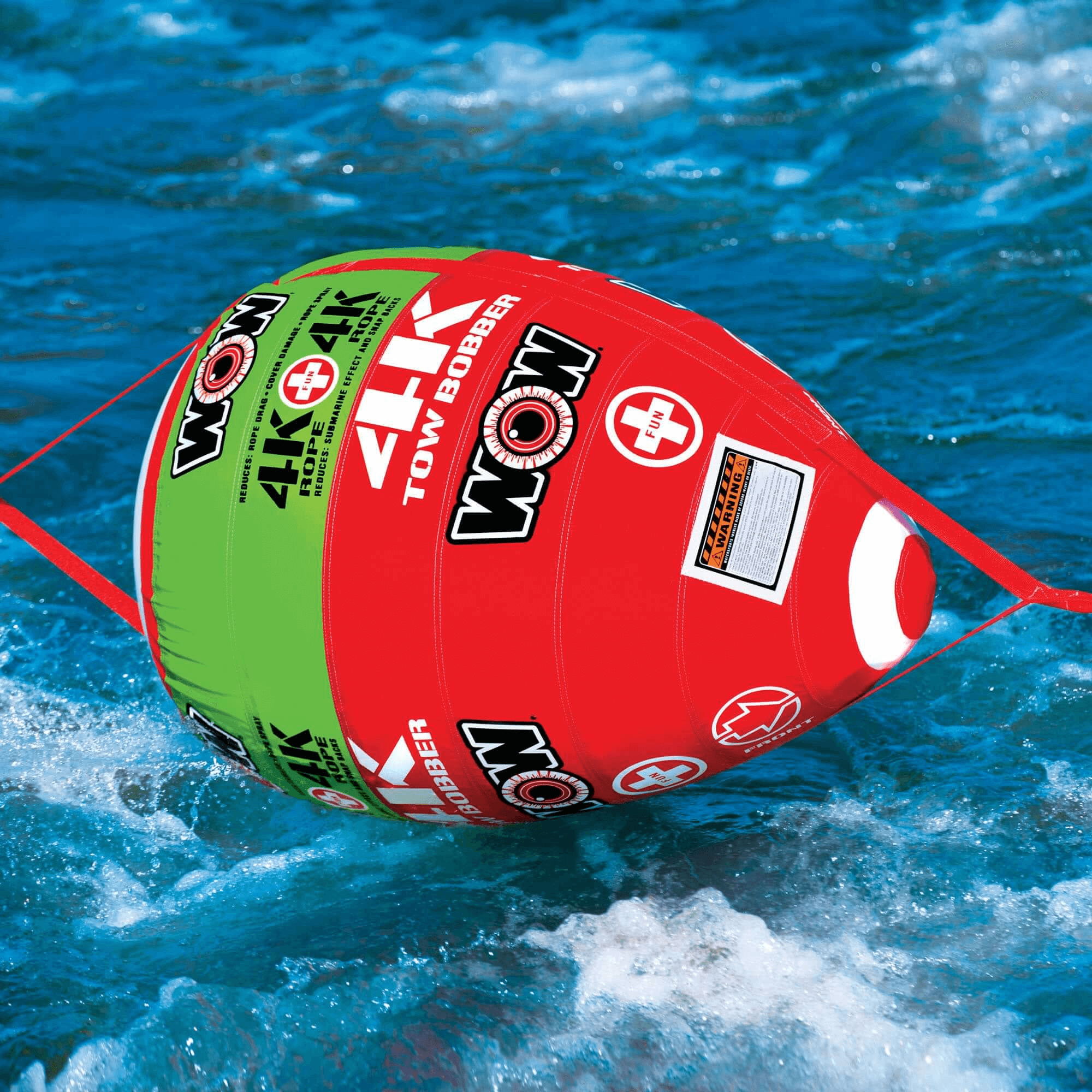 WOW Watersports Tow Bobber for an Up To 4 Person Towable for 4k Rope Jupiter Gear Home