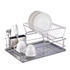 Better Chef 22" 2-Tier 4-Piece Chrome Classic Dish Rack Jupiter Gear Home