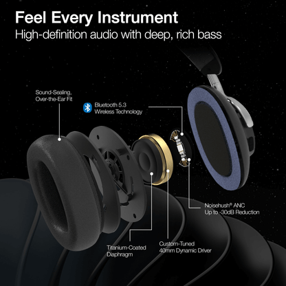 Naztech Aura 360 ANC Wireless Headphones Jupiter Gear Home