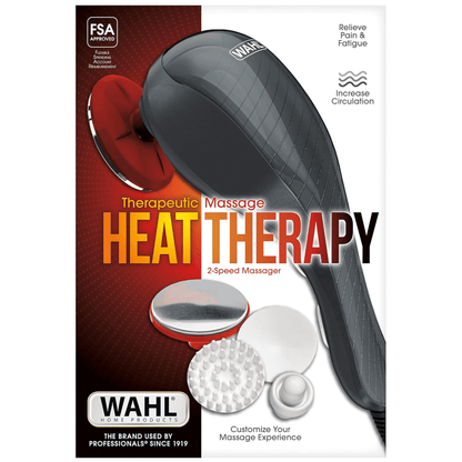Wahl 2-Speed Handheld Heat Therapy Therapeutic Full-Body Massager Jupiter Gear Home