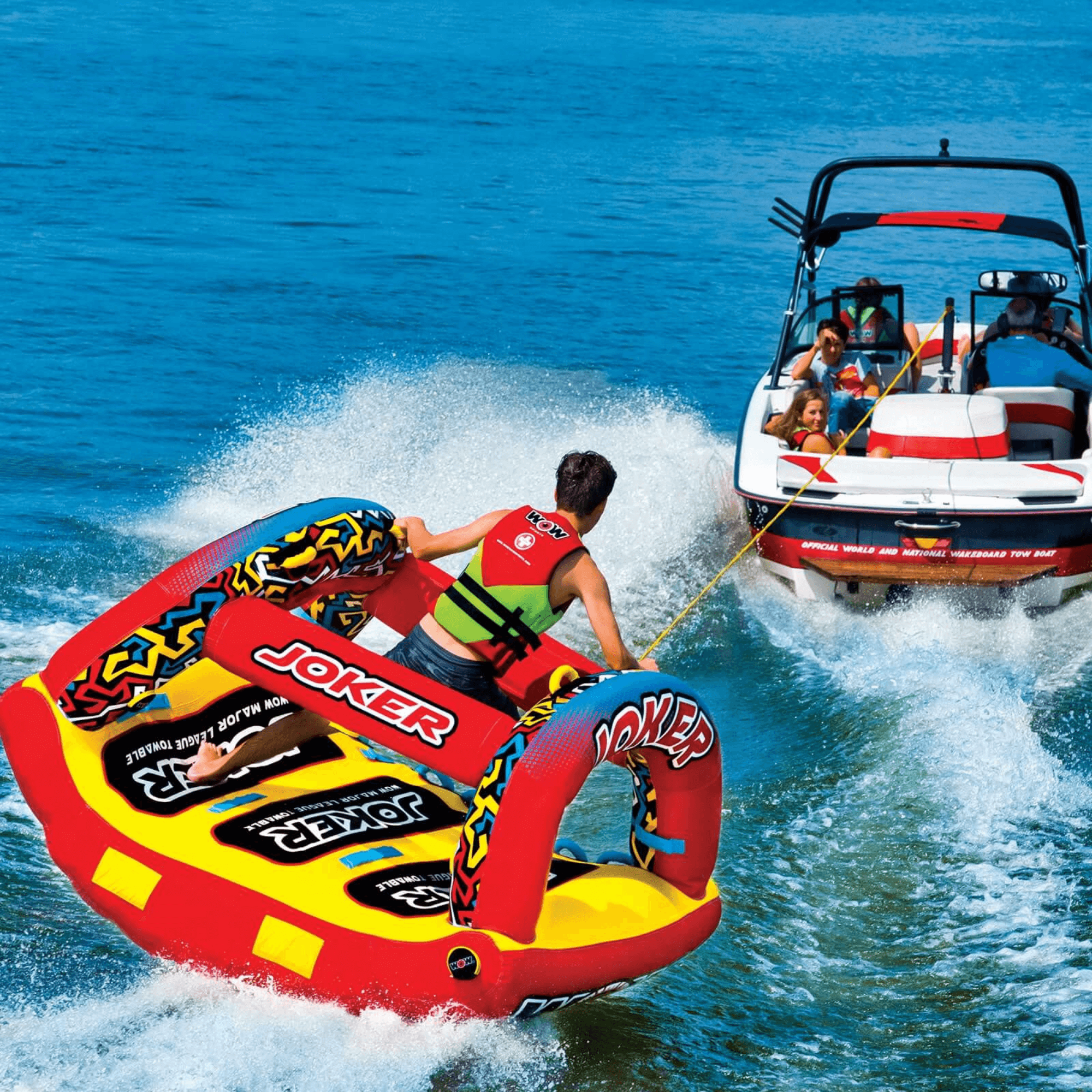 WOW Watersports Joker 3-Person Towable with Power Tower and Handles Jupiter Gear Home