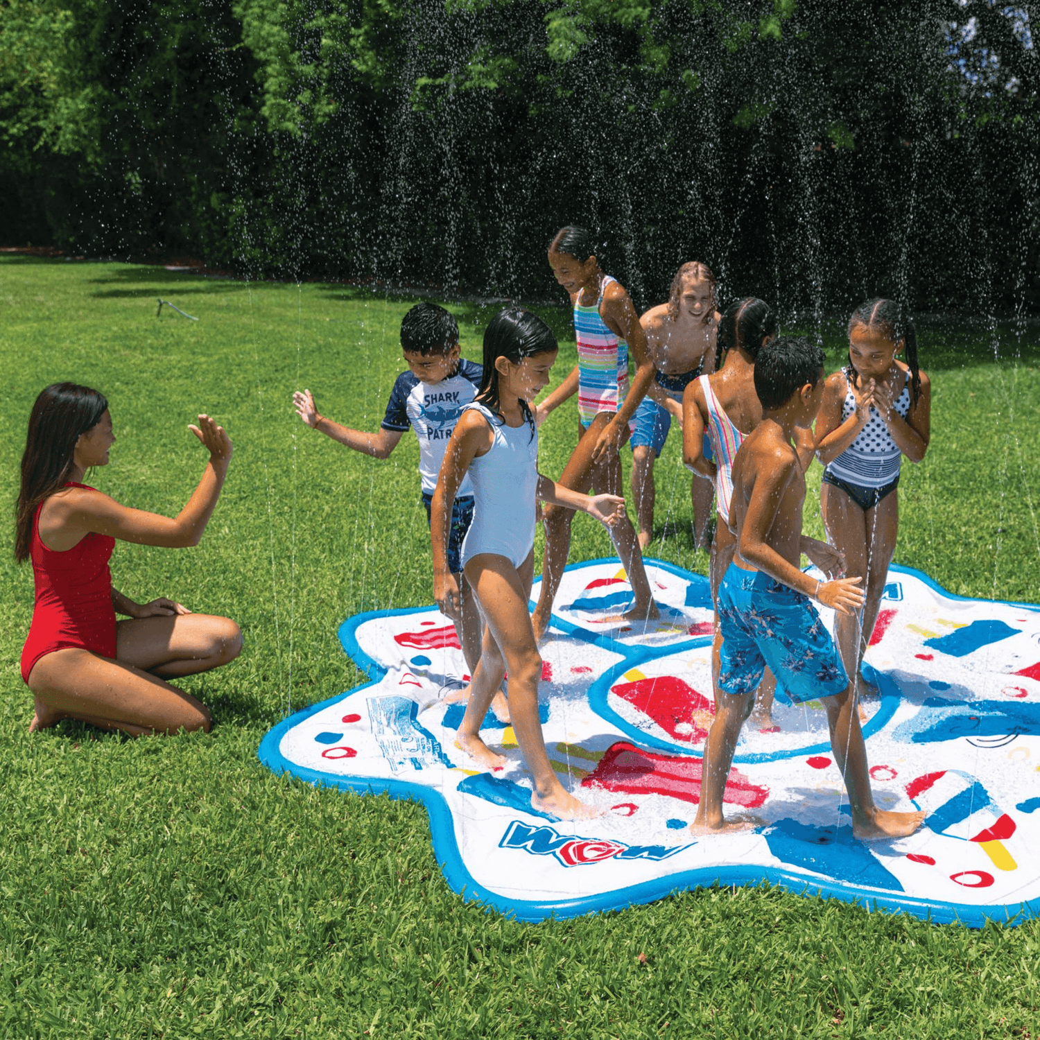 WOW Watersports Popsicle 10ft Octagonal Spray Pad, Connects to Standard Hose Jupiter Gear Home