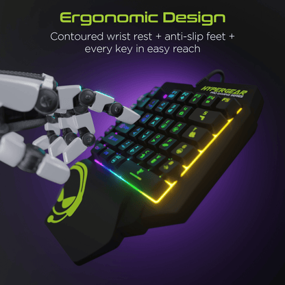 HyperGear KeyVictory One-Handed Gaming Keypad Jupiter Gear Home