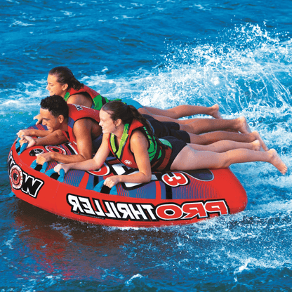 WOW Watersports Super Thriller 1 2 or 3 Person Inflatable Towable Deck Tube Jupiter Gear Home
