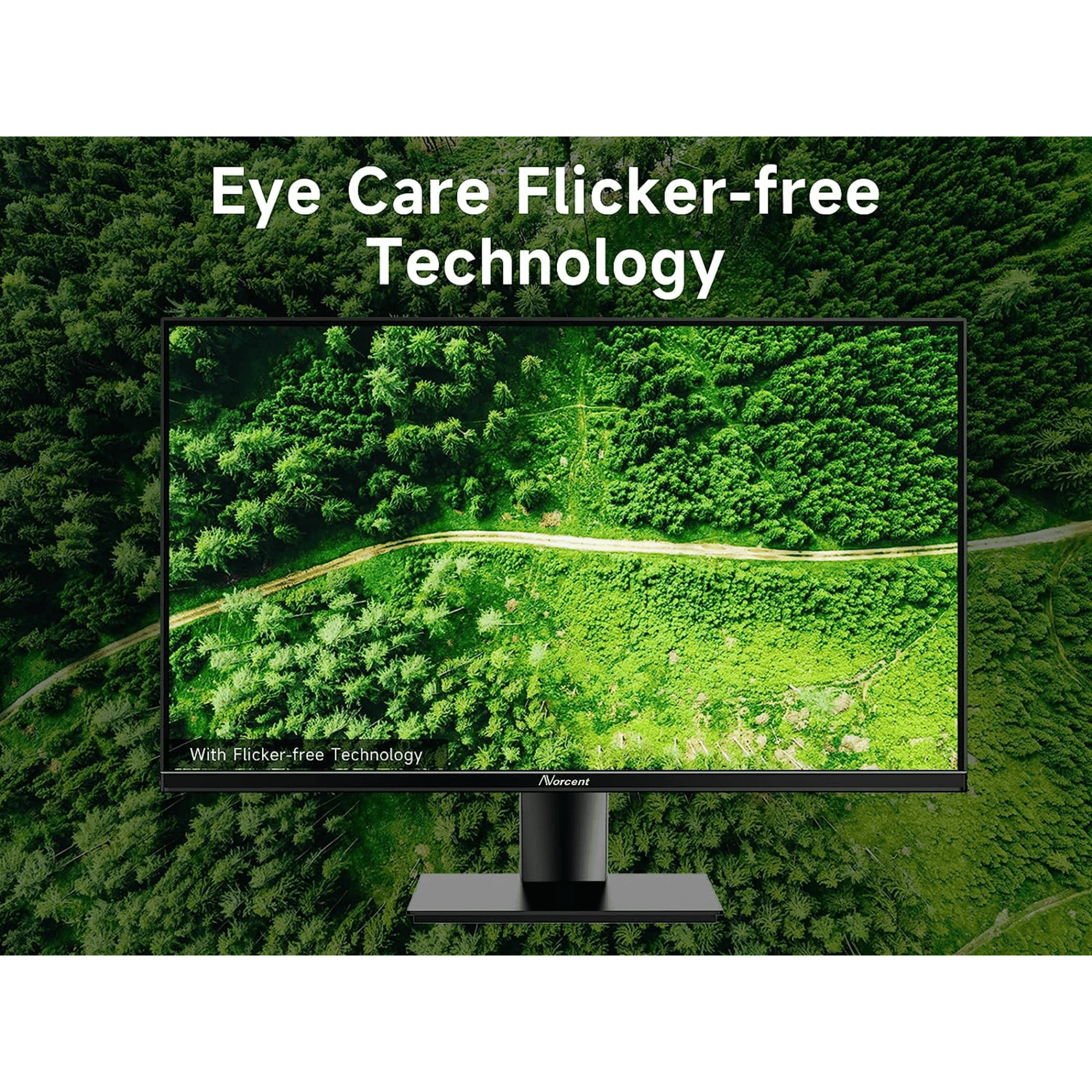 Norcent 27 Inch Frameless Computer Monitor FHD 75HZ VA with Built-In Speakers Jupiter Gear Home