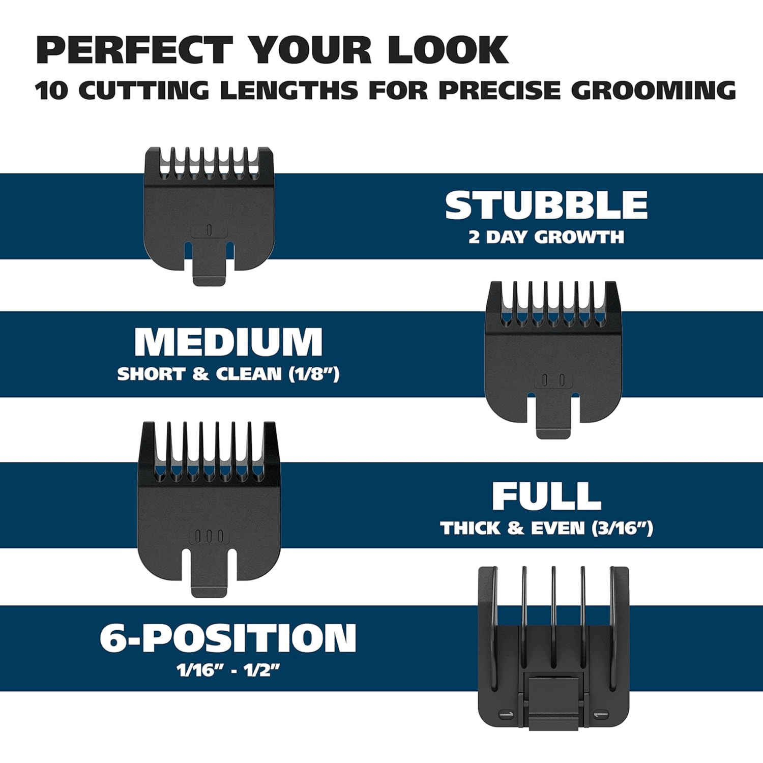 Wahl Rechargeable Beard Trimmer with Self-Sharpening Blades Jupiter Gear Home