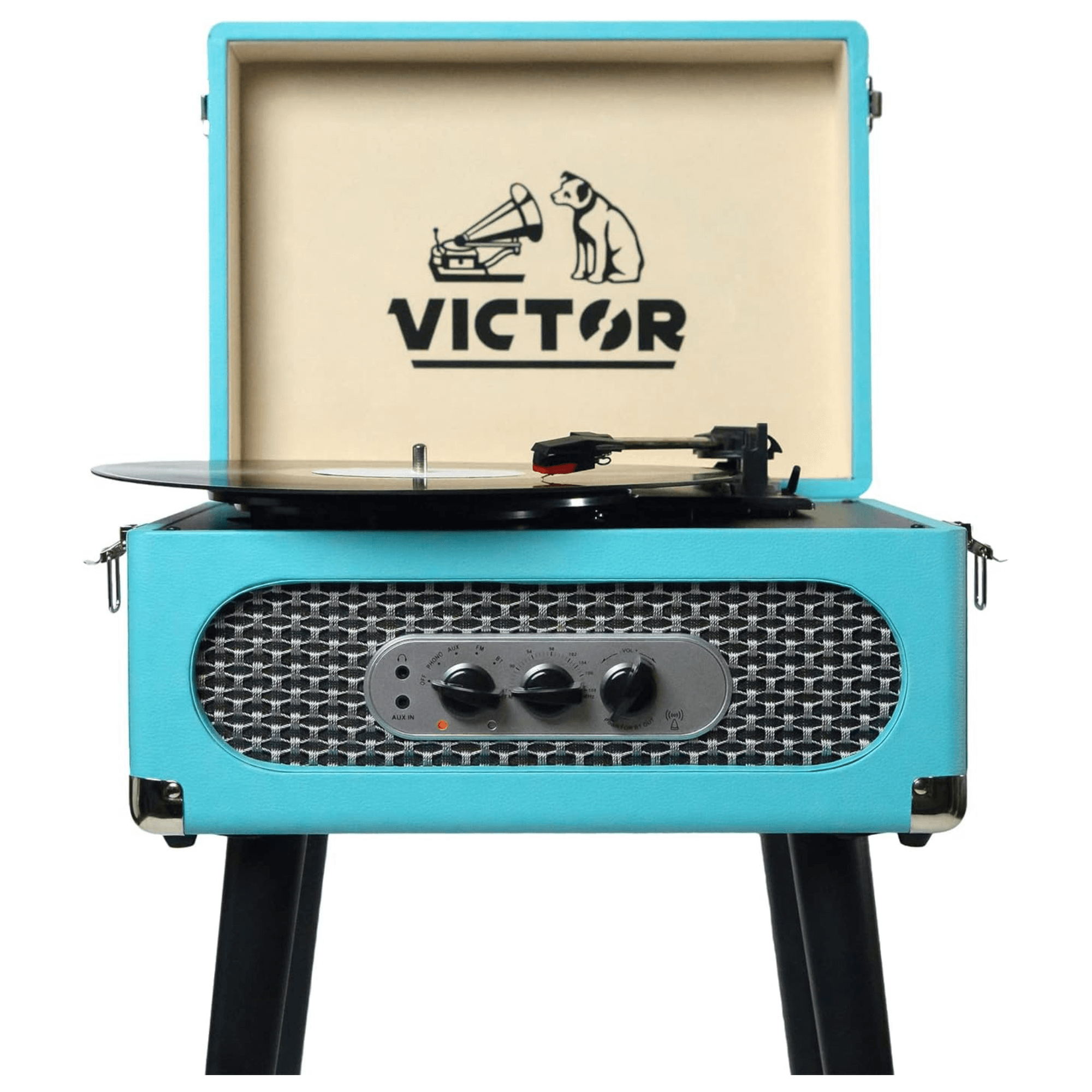 Victor Andover 5-in-1 Music Center Turquoise - Refurbished Jupiter Gear Home