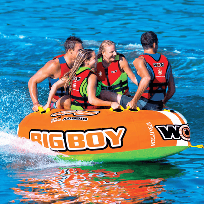 WOW Watersports Big Boy 1 - 4 Person Inflatable Racing Towable Tube Jupiter Gear Home