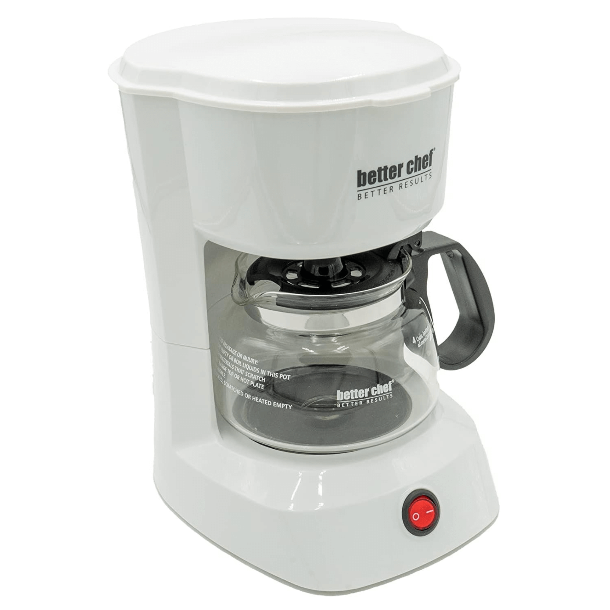 Better Chef 4-Cup Coffeemaker with Grab-A-Cup Feature Jupiter Gear Home