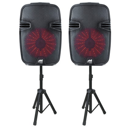 Naxa Dual 8" Bluetooth Party Speakers - Refurbished Jupiter Gear Home