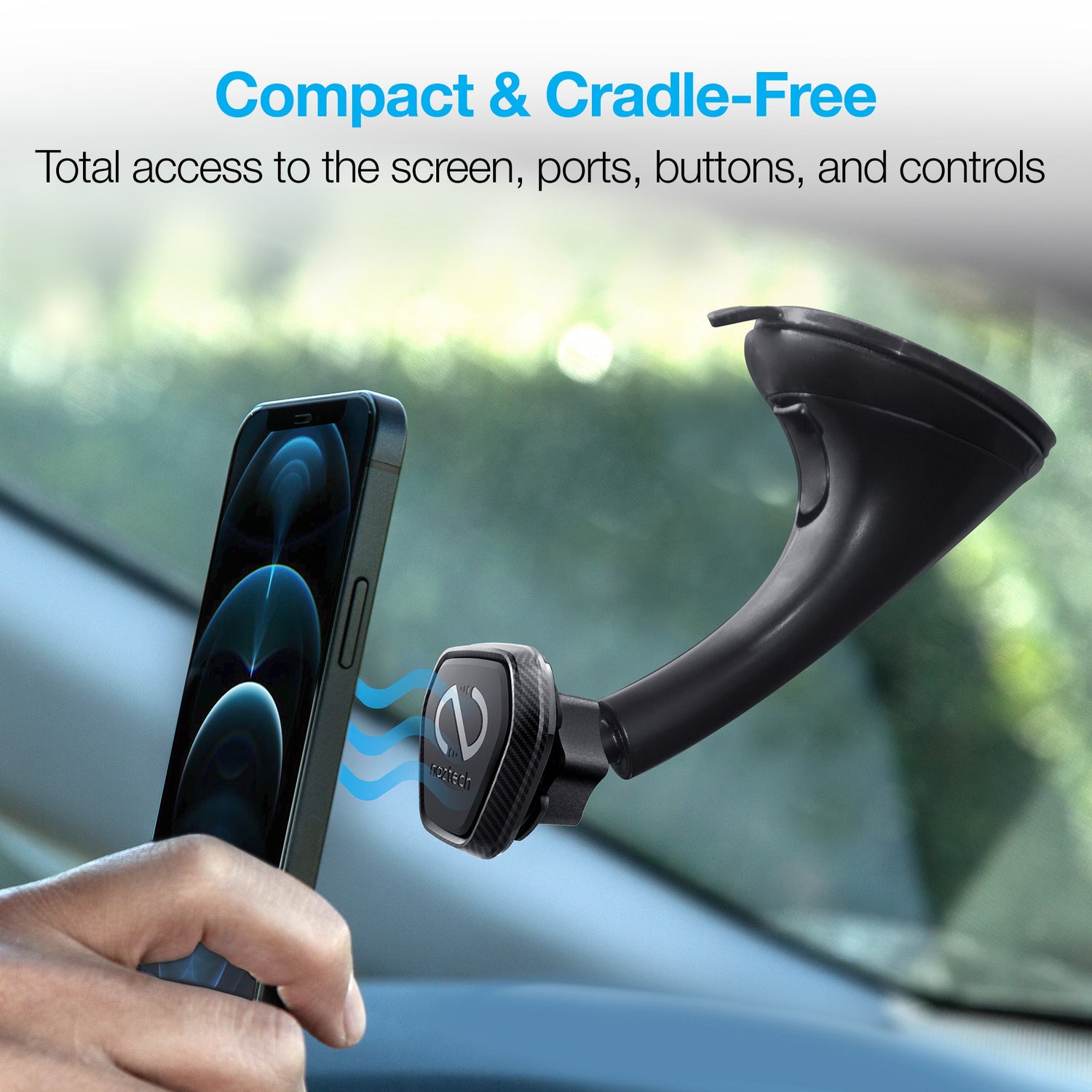 Naztech MagBuddy Elite Windshield Mount with Quick &amp; Easy Installation Jupiter Gear Home