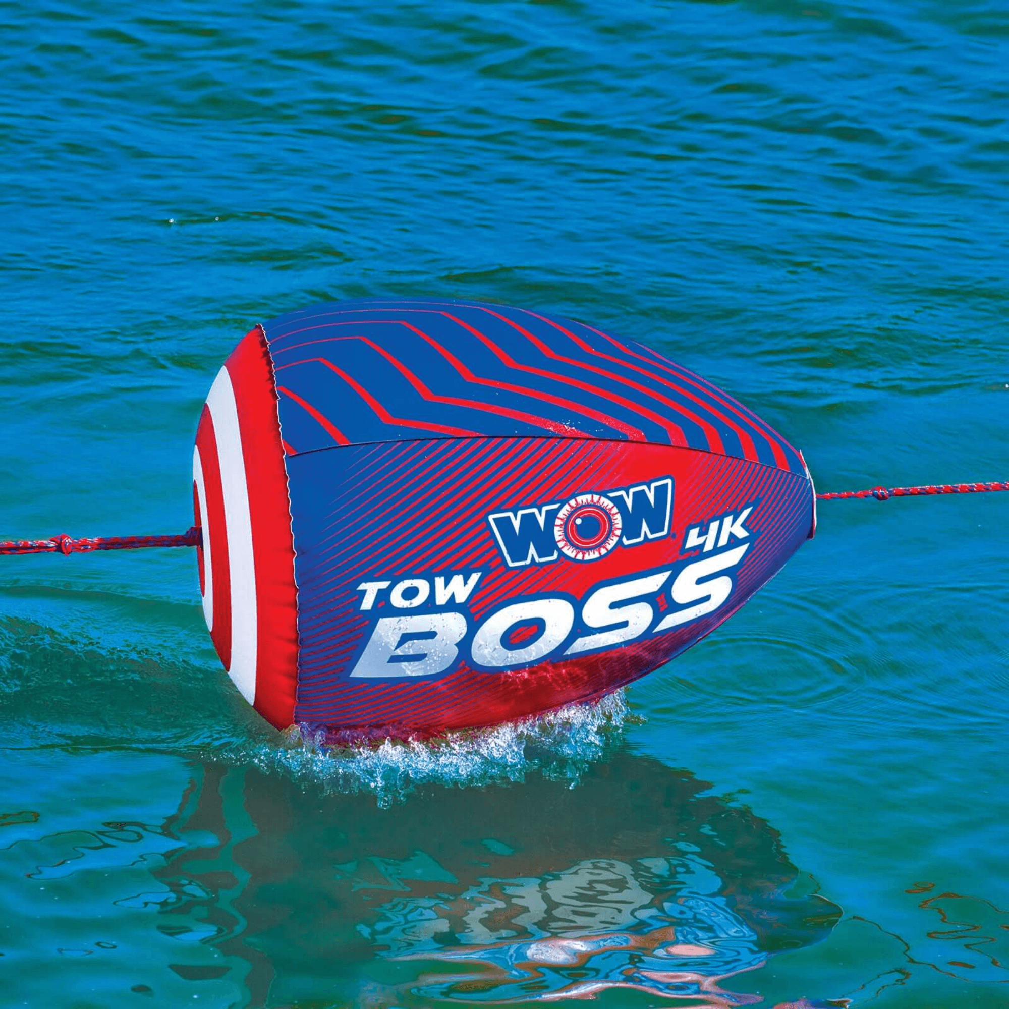 WOW Watersports Tow Boss for 1-4-person Towables, Absorbs Shock and Reduces Rope Spray Jupiter Gear Home