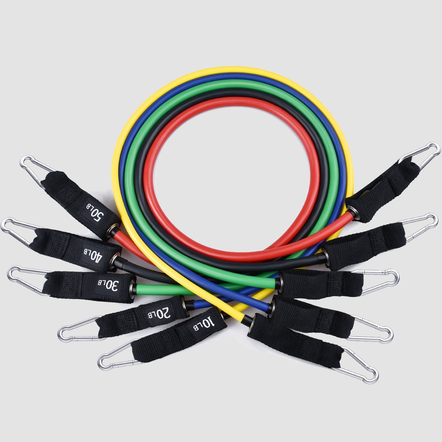 JupiterGear Intey Resistance Bands Set Exercise Bands with Protective Sleeve - Portable Resistance Bands with Door Anchor, Handles, Legs Ankle Straps - Home Gym Resistance Training [13 Pcs Set] Jupiter Gear Home