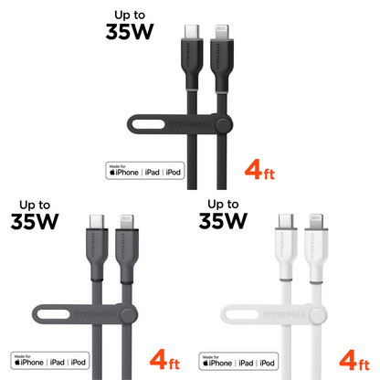 HyperGear Flexi PRO USB-C to Lightning Cable 4ft Jupiter Gear Home