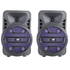 Naxa Dual 8" BT Party Speakers with Disco Light - Refurbished Jupiter Gear Home