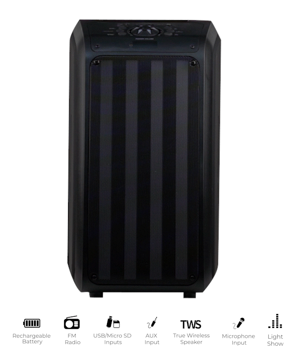 IQ Sound 2 x 6.5" Sound Traveler Portable Backpack Speaker Jupiter Gear Home