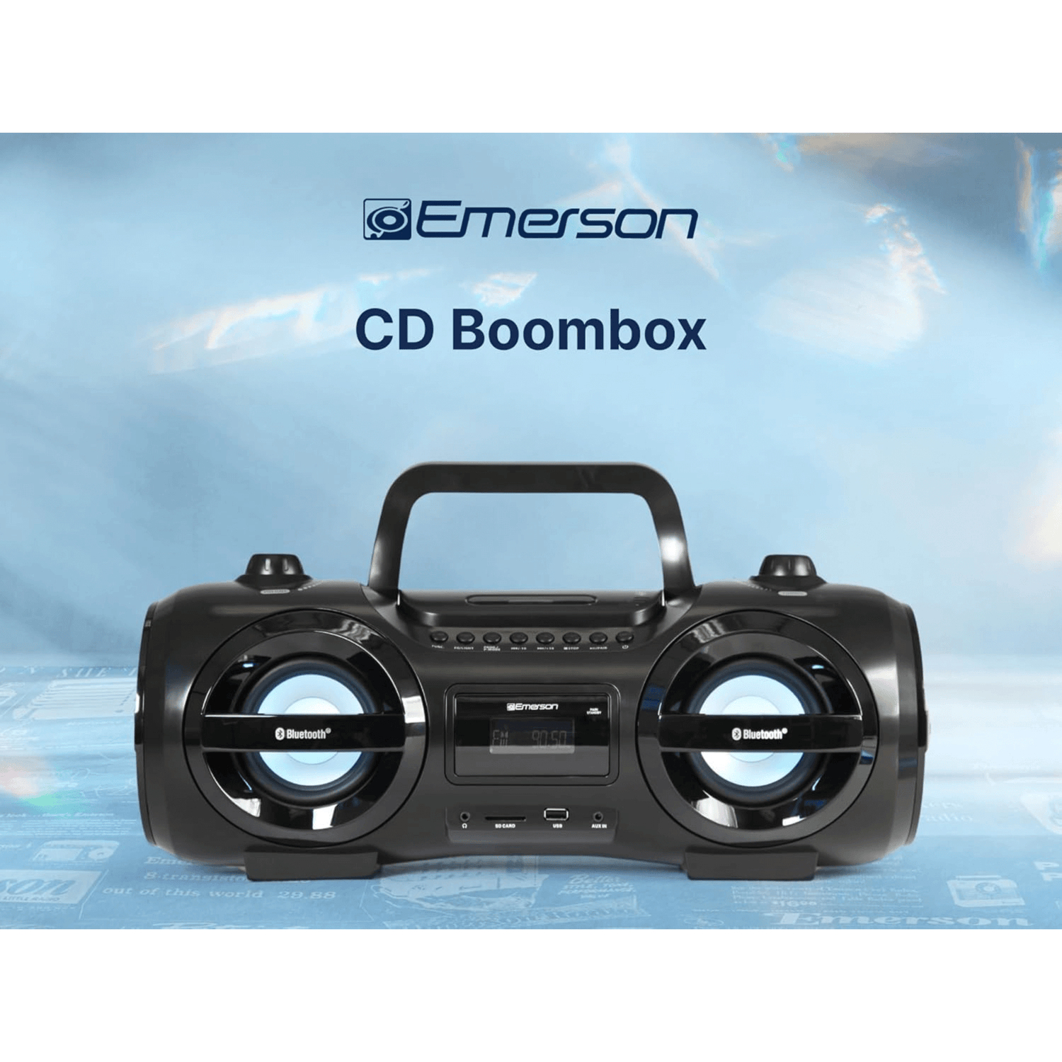 Emerson Retro Portable CD Boombox - Refurbished Jupiter Gear Home