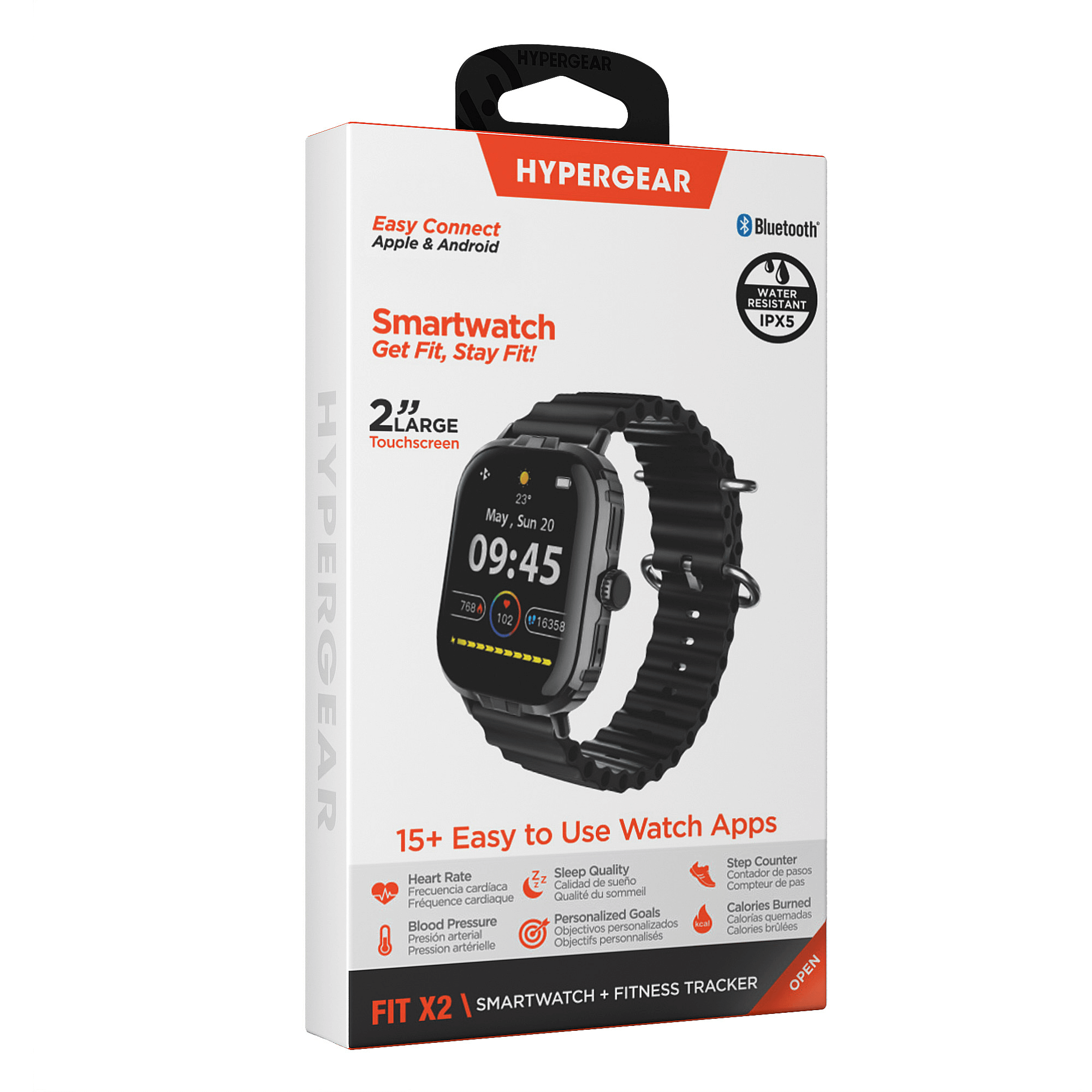 HyperGear FIT X2 Smartwatch and Fitness Tracker Jupiter Gear Home