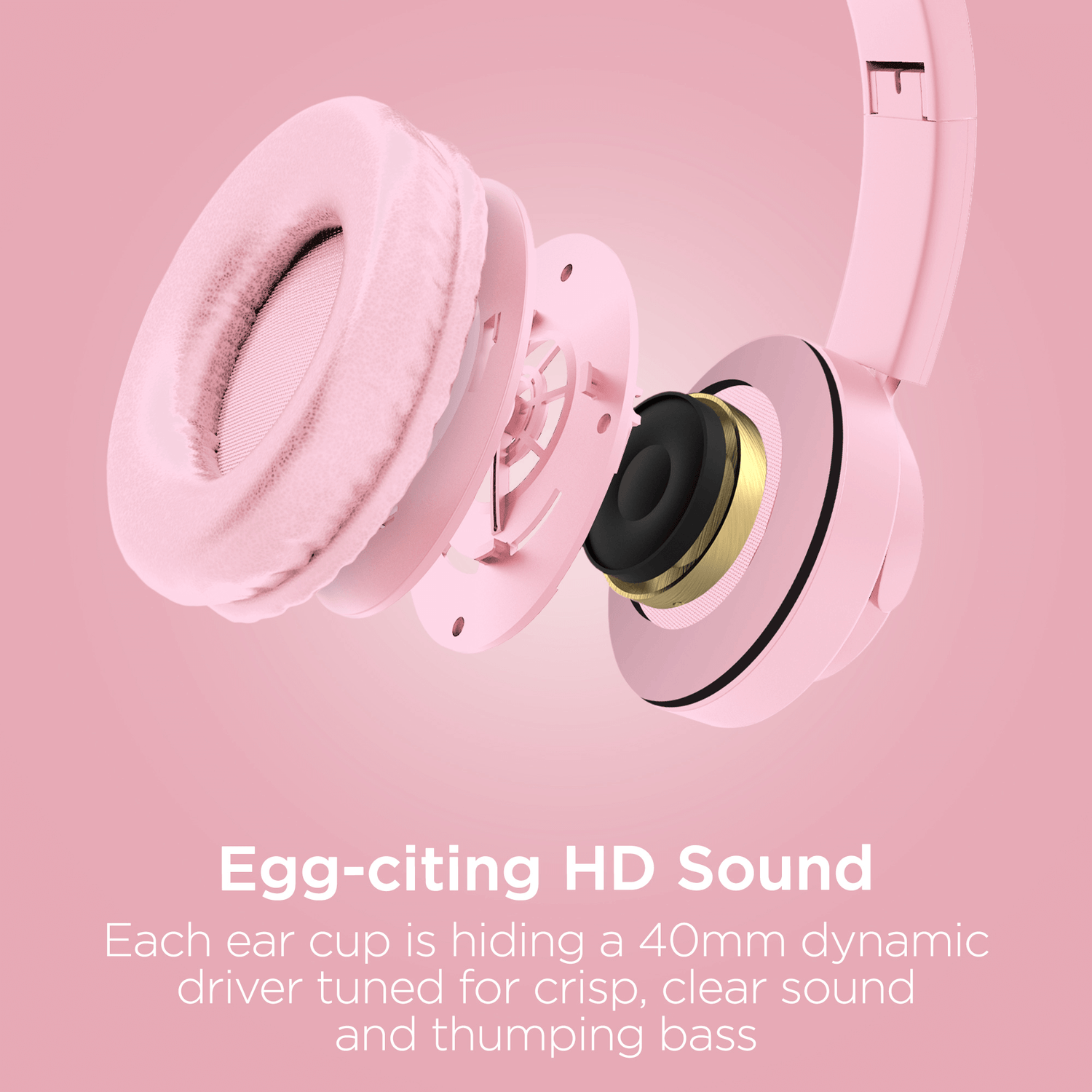 HyperGear Bunny Tracks Wireless Light-Up Headphones Jupiter Gear Home
