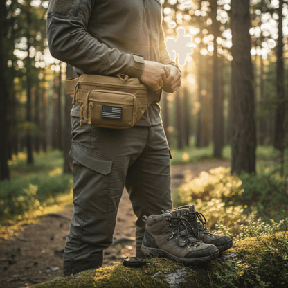 XGear Tactical Hunting Fanny Pack with USA Flag Patch Jupiter Gear Home