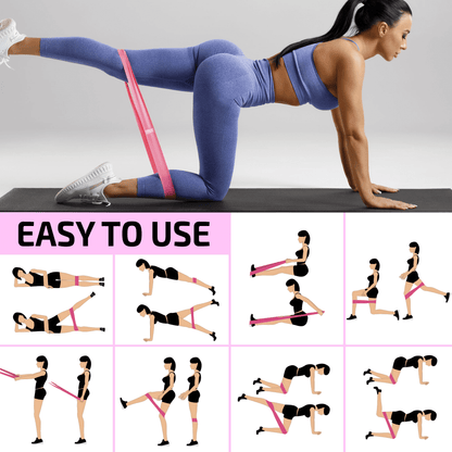 XGear Fitness Set of 3 Womens Butt and Hip Exercise Bands Jupiter Gear Home