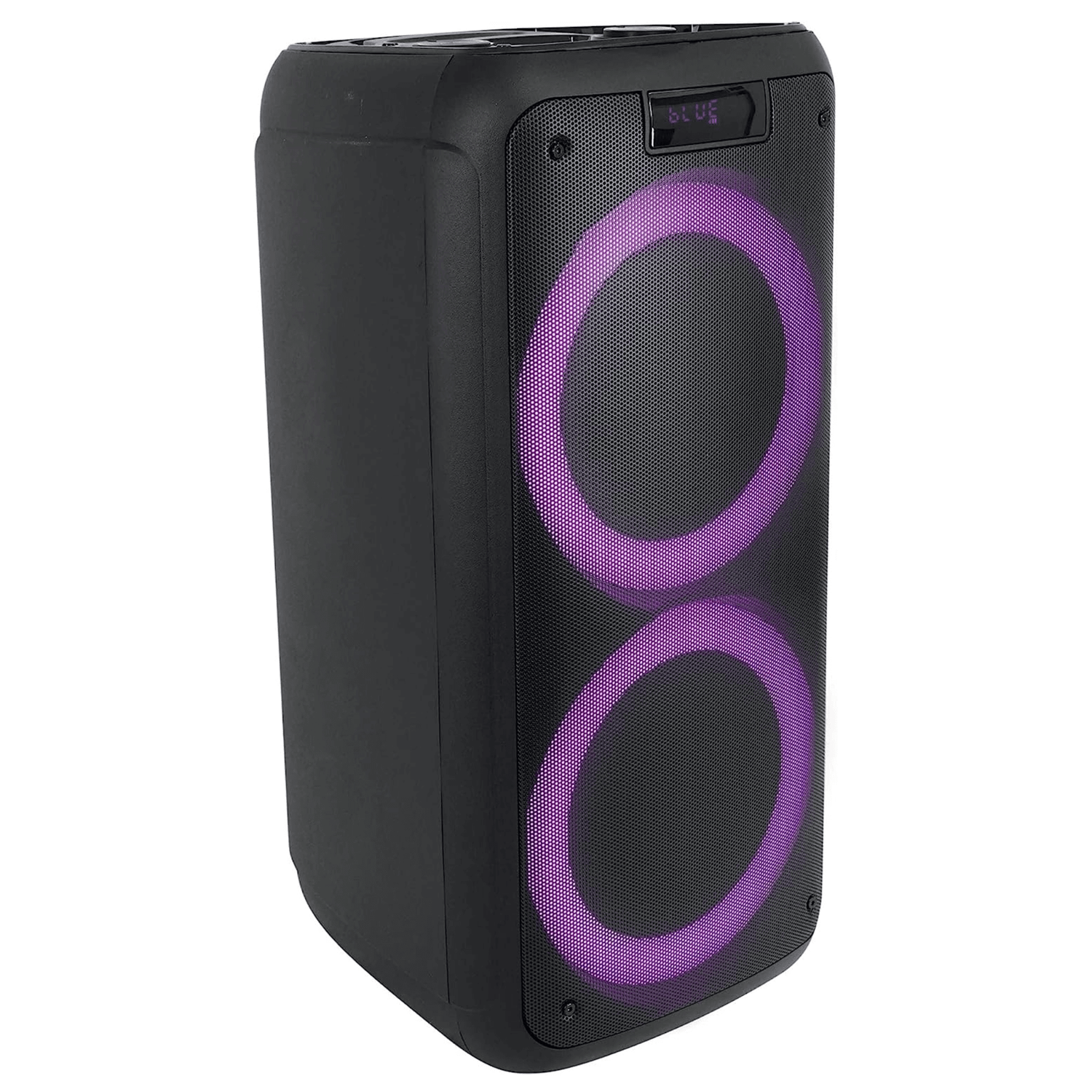 Norcent Dual 6.5" Portable Party Bluetooth Speaker with Flashing LED Lights Jupiter Gear Home