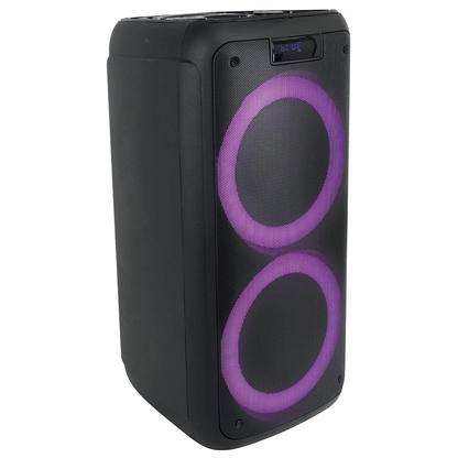 Norcent Dual 6.5" Portable Party Bluetooth Speaker with Flashing LED Lights Jupiter Gear Home