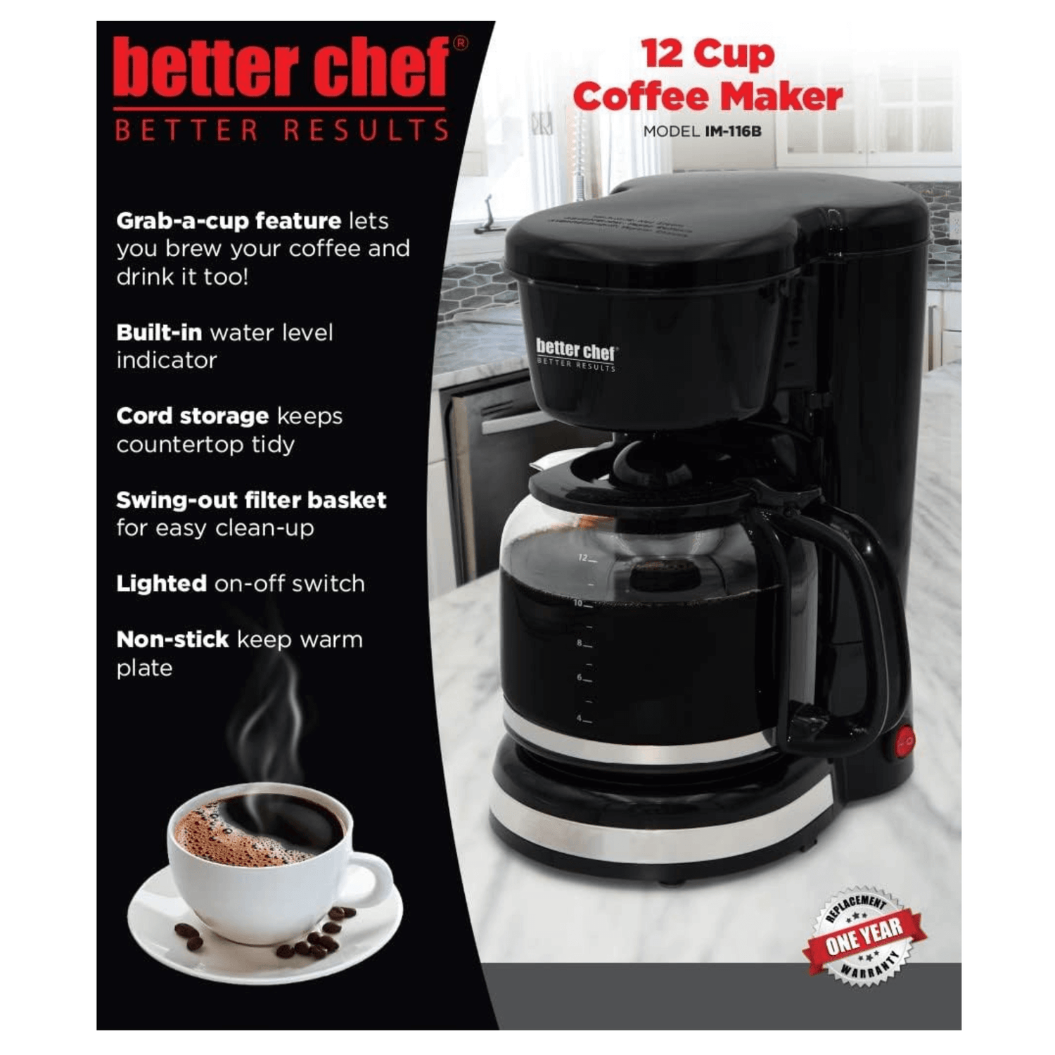 Better Chef 12 Cup Pause &
