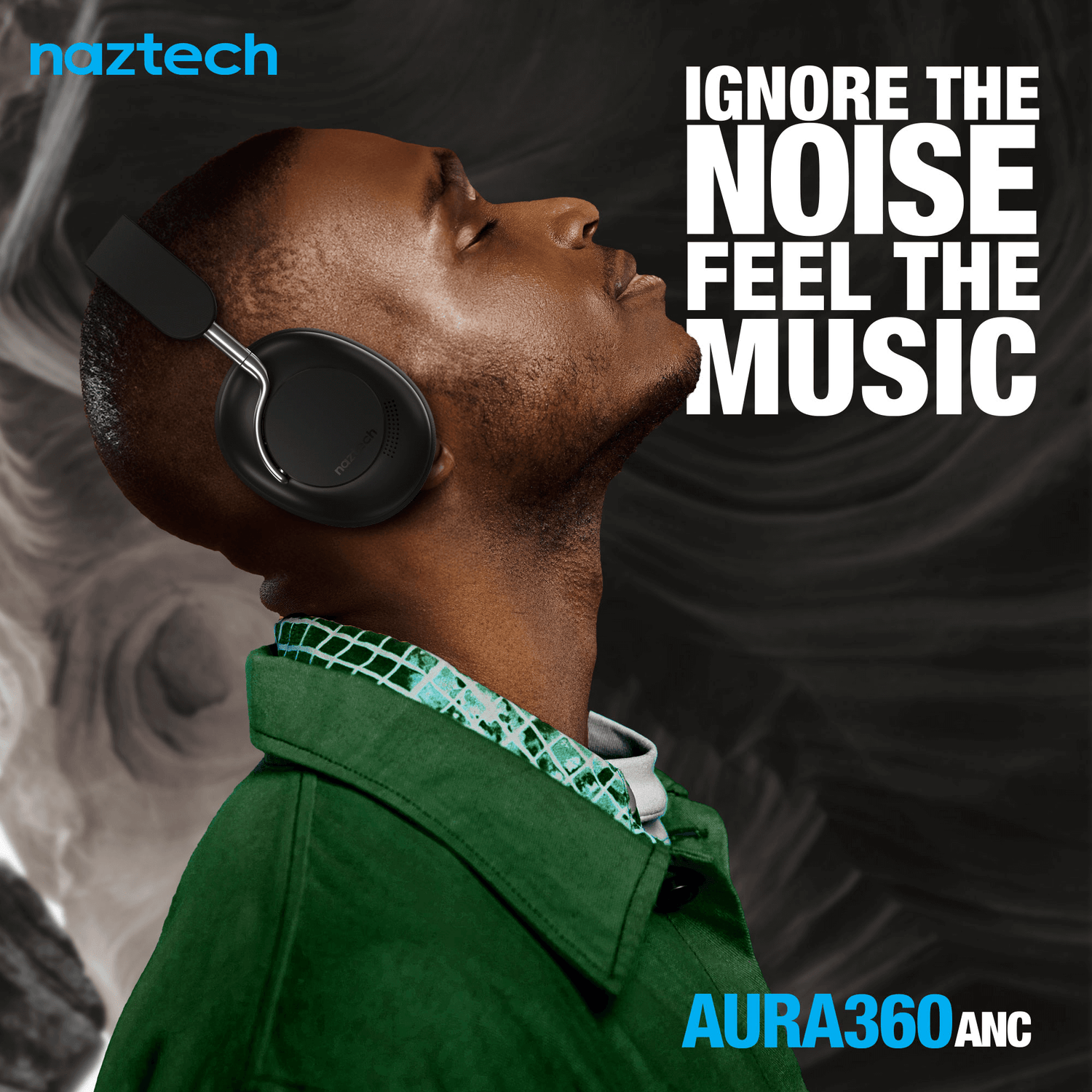 Naztech Aura 360 ANC Wireless Headphones Jupiter Gear Home