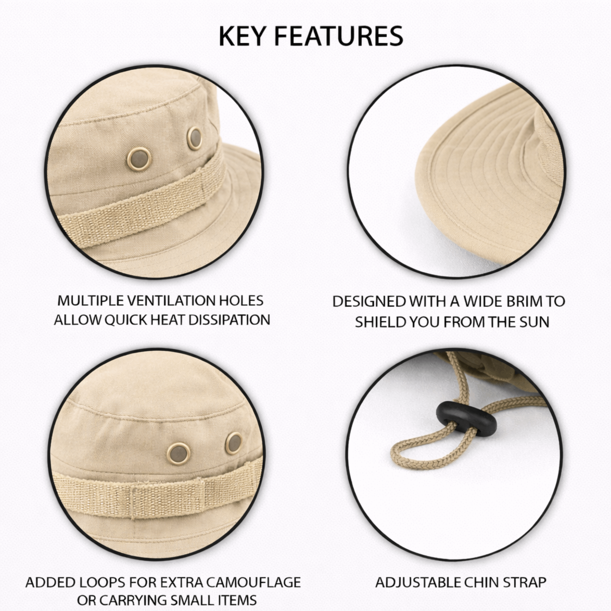 XGear Tactical Wide Brim Boonie Bucket Hat Jupiter Gear Home