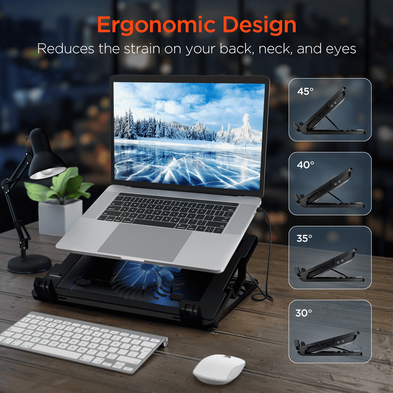 HyperGear UpRite Air Portable Laptop Cooling Stand Jupiter Gear Home
