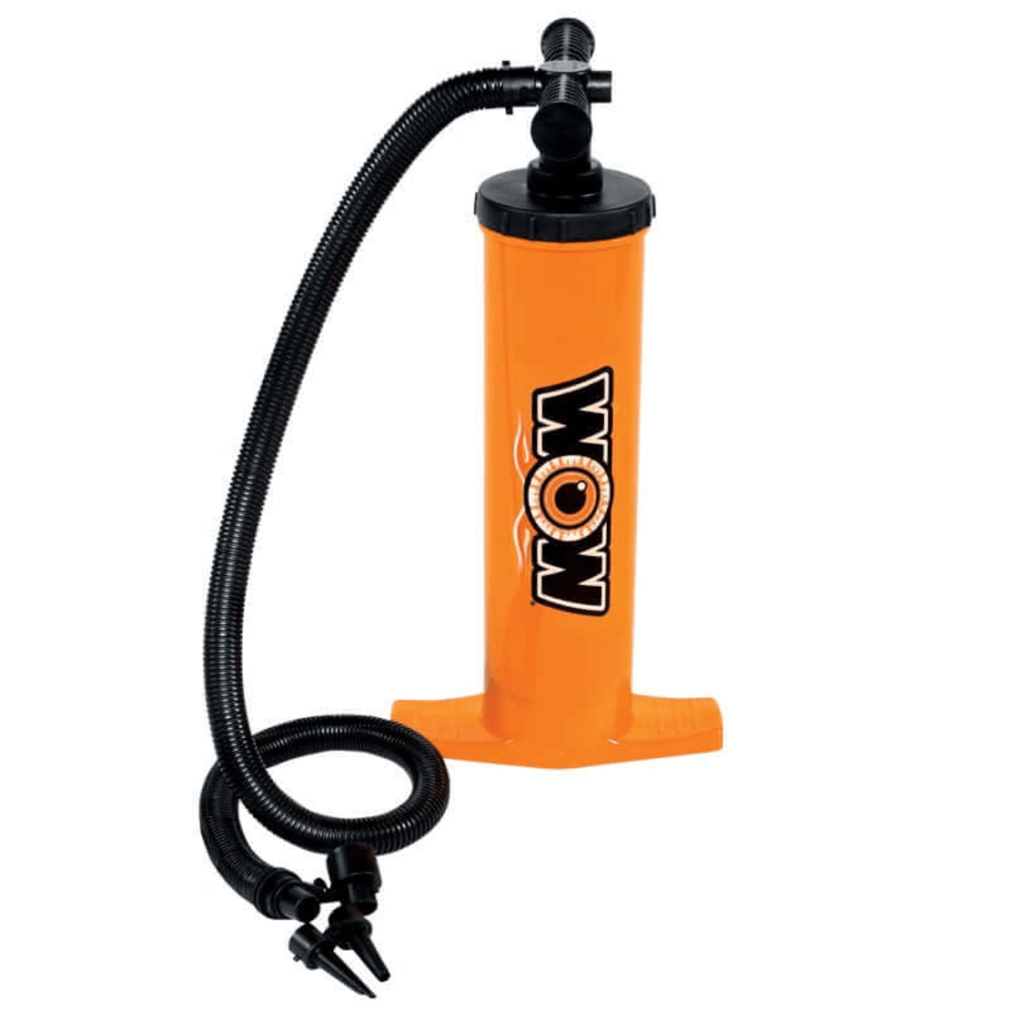 WOW Watersports Double Action Hand Pump with 4 Universal Valve Adapters and Hose Lock Jupiter Gear Home
