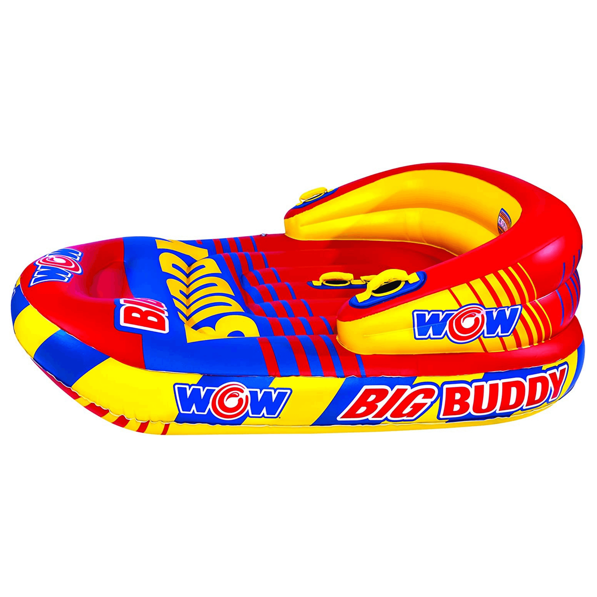 WOW Watersports Big Buddy 2 Person 2P Towable with Extra-Long Sidewalls Jupiter Gear Home