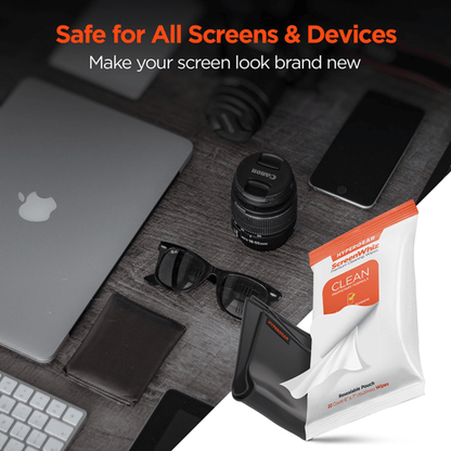 HyperGear ScreenWhiz Screen Cleaning Wipes and Cloth Kit Jupiter Gear Home
