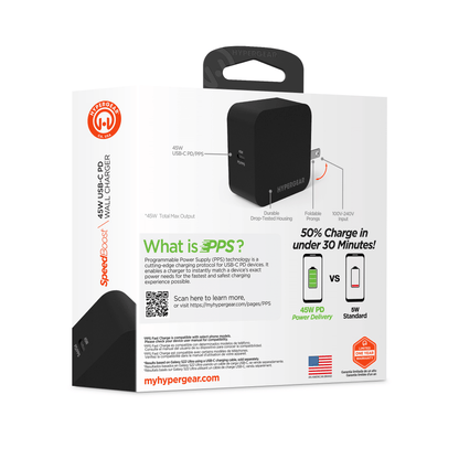 HyperGear PD45W USB-C Wall Charger Jupiter Gear Home
