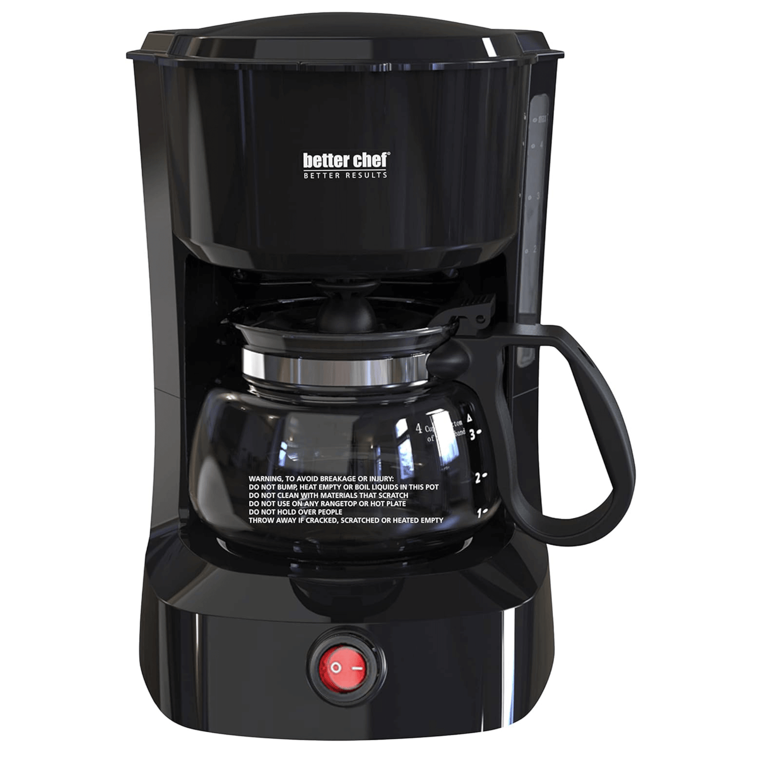 Better Chef 4-Cup Coffeemaker with Grab-A-Cup Feature Jupiter Gear Home