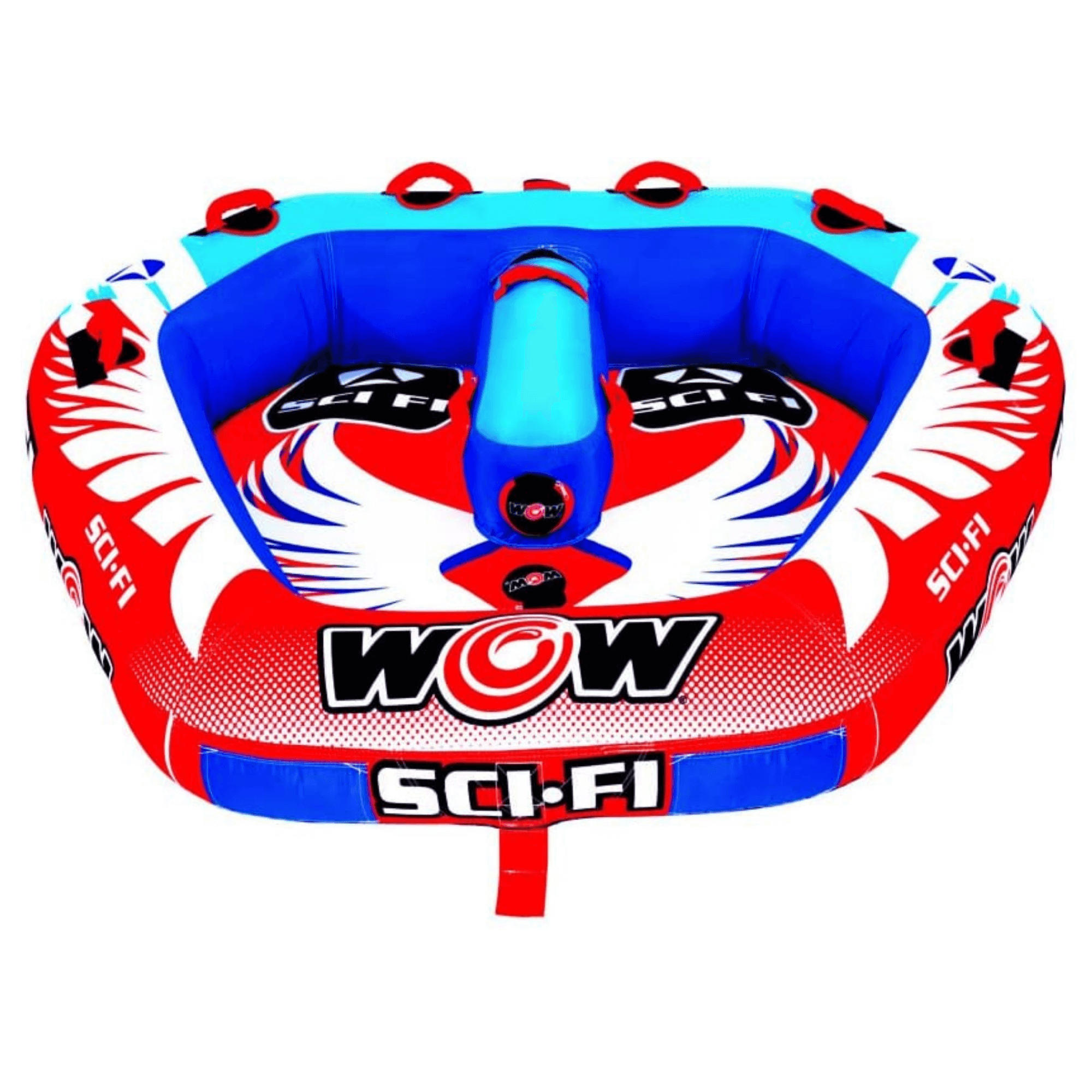 WOW Watersports Sci-Fi 2 Person 2P Cockpit Towable with Inflated Median Jupiter Gear Home